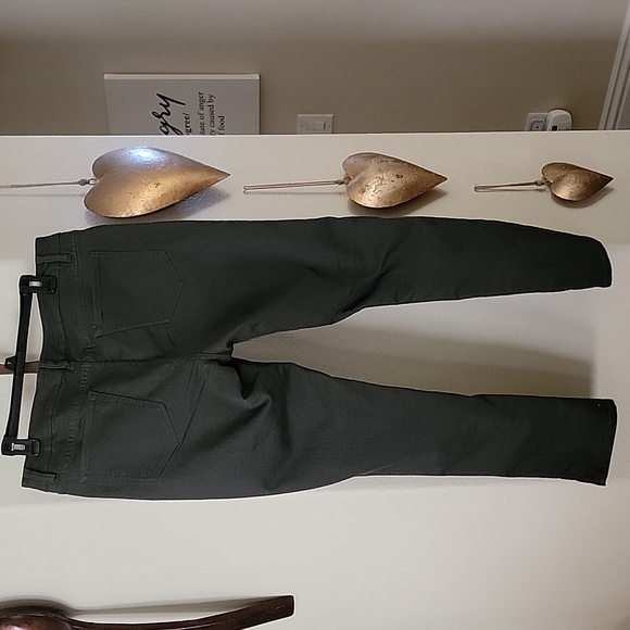 a.n.a JEGGINGS Dark Olive Green size 32/14 - Picture 2 of 10